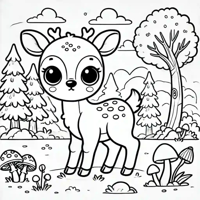 Animal coloring page kids