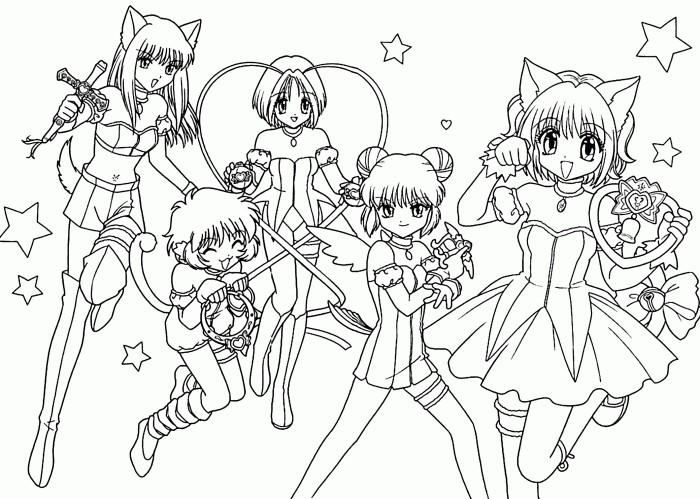 Coloring pages printable anime