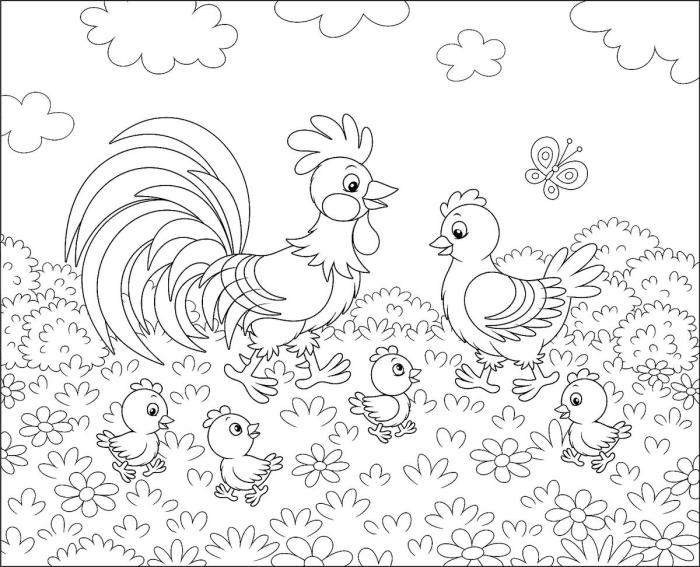 Animal family coloring pages printable