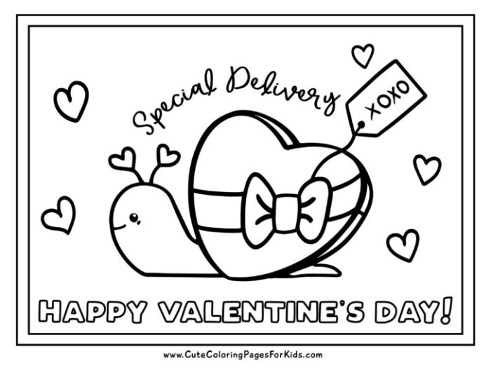 Animated valentines coloring pages