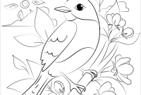 Animal coloring pages birds bluebird