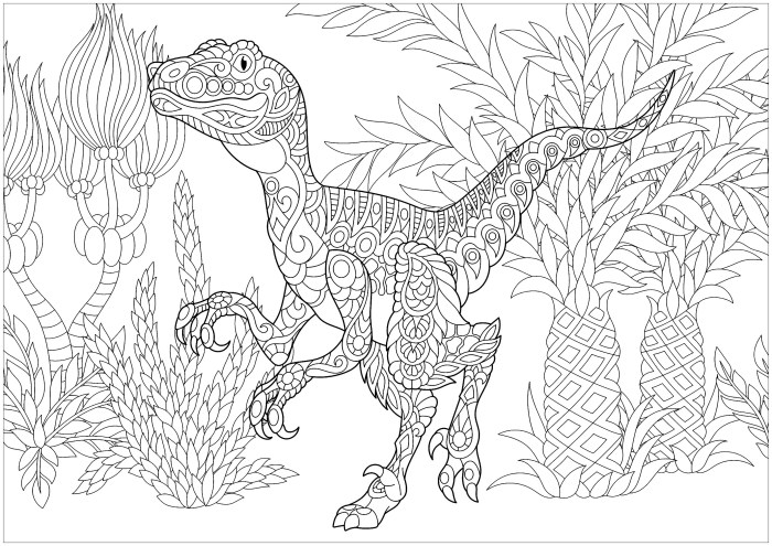 Animated velasa raptor dinosaur coloring pages