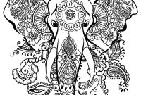 Animal coloring pages elephant