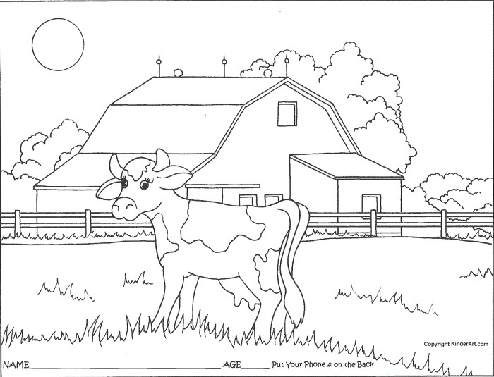 Animals at the county fair coloring pages