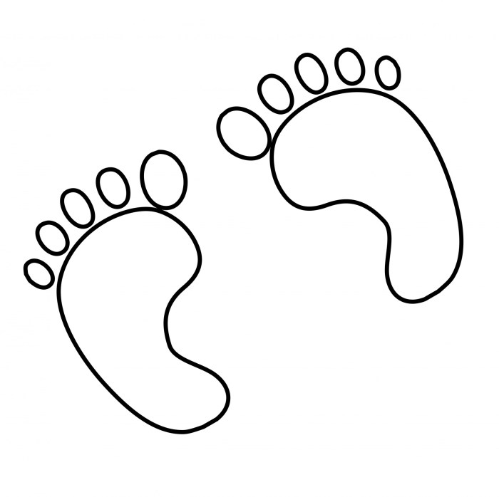 Animal feet coloring pages