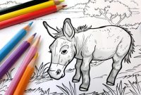 Animal coloring page kids