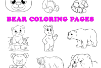 Animal coloring pages free bear snores