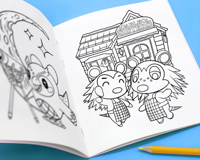 Animal crossing new horizons coloring book