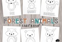 Forest animal coloring pages