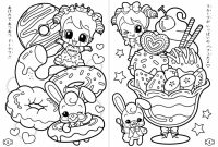 Cute kawaii anime coloring pages