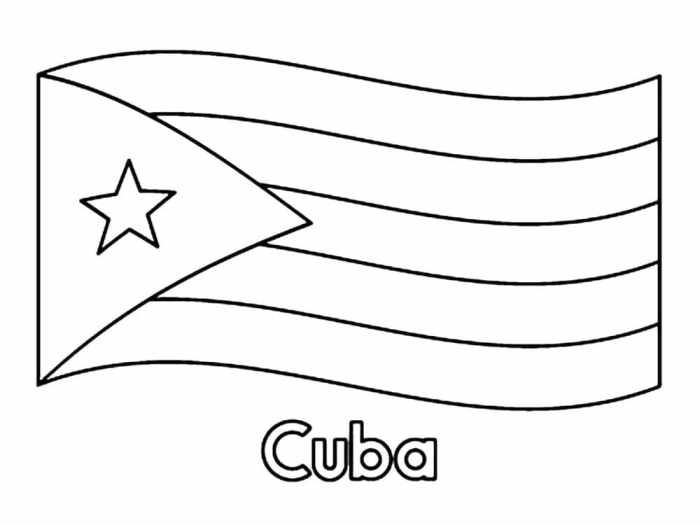 Animals of cuba coloring page