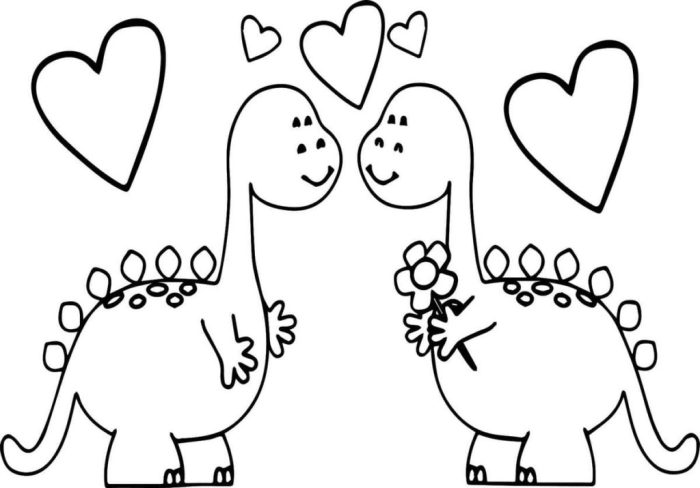 Animal valentine's day coloring pages