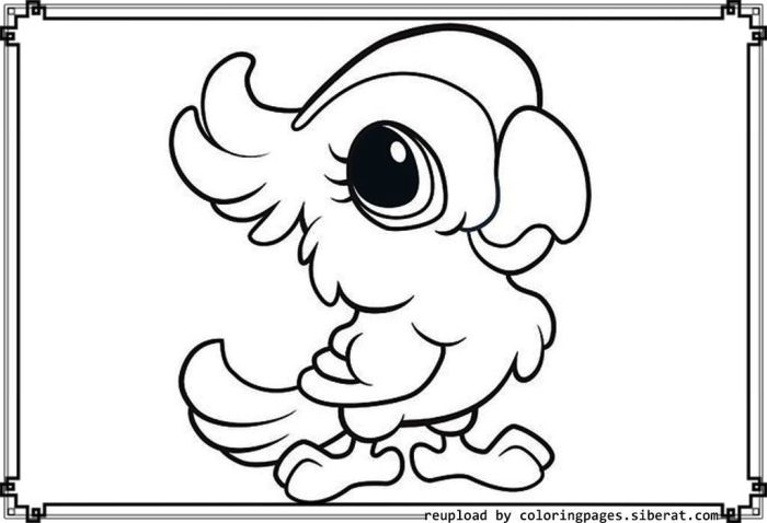 Free cute baby animal coloring pages