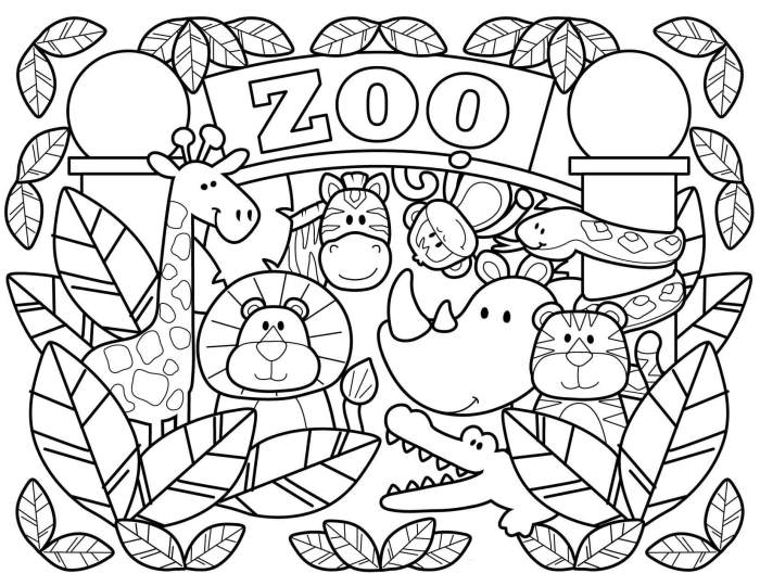 Animal coloring book free download