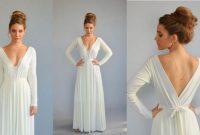 Long sleeve maxi dress for wedding