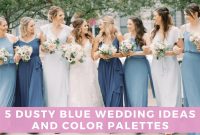 Dusty blue dress for wedding