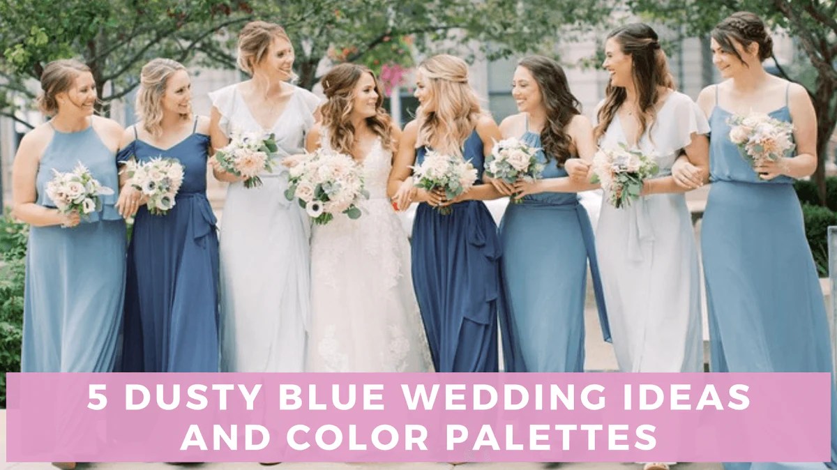 Dusty blue dress for wedding