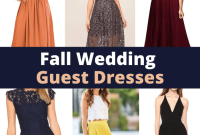 Casual fall wedding guest dresses