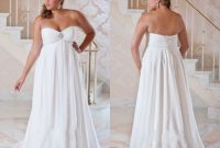 Plus size white wedding dress