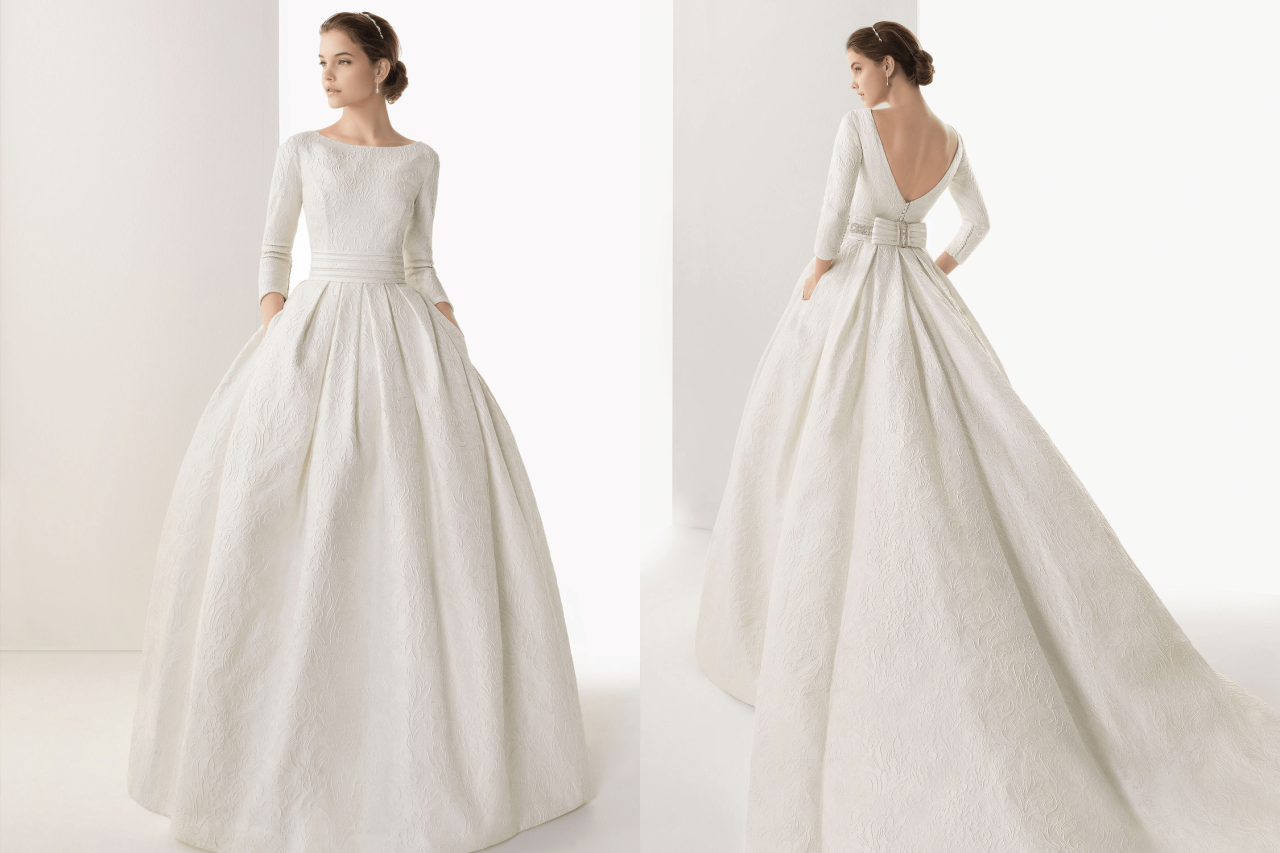 Rosa clara wedding dress