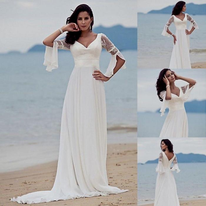 Beach wedding dresses casual